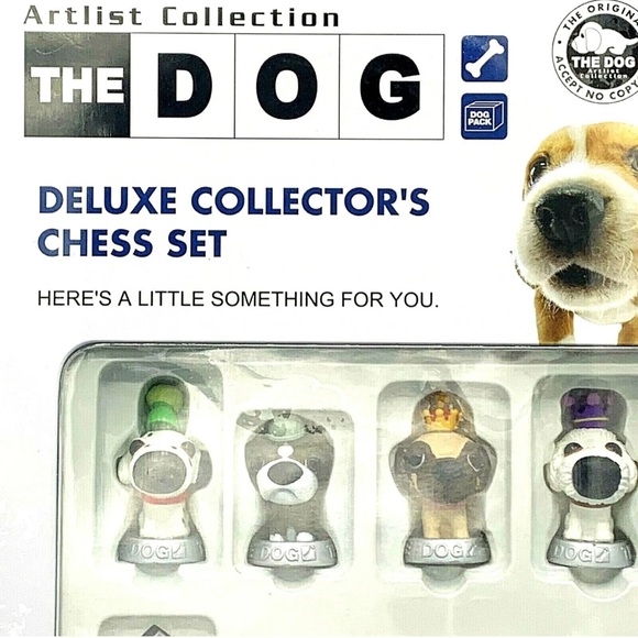 Artlist Collection THE DOG Deluxe Collector's CHESS SET Original Tin Box SEALED - Picture 8 of 12
